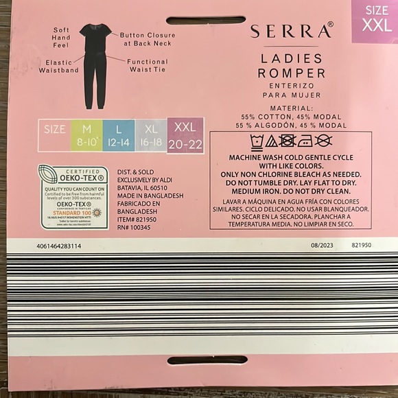 Serra Ladies Romper Size XXL - Picture 2 of 4